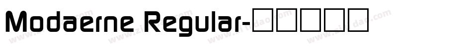 Modaerne Regular字体转换